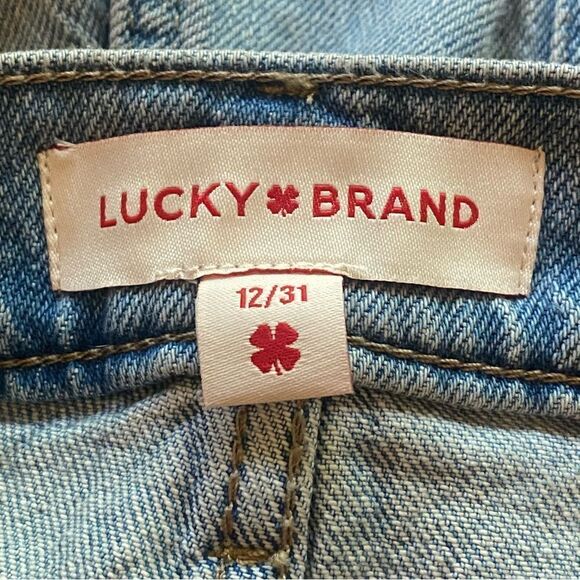 Lucky Brand Boy Mid Rise Relaxed Straight Jeans Size 12 - Picture 3 of 12